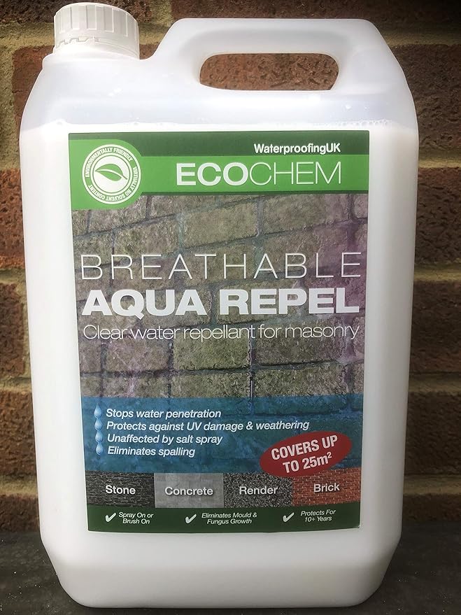 AquaRepel Breathable Clear Water Repellent for Masonry 5L Amazon.co