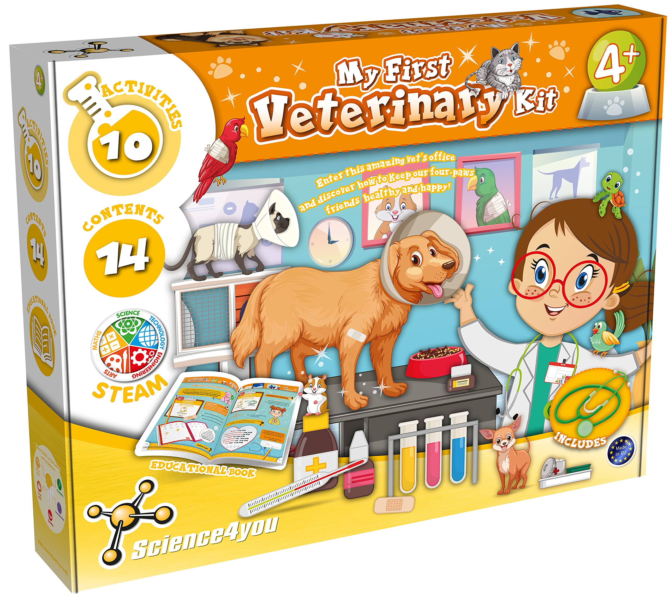 Science4you 919133 My First Veterinary Kit, Educational Science STEM Toy for Ages 4+
