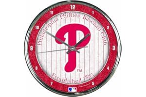 WinCraft MLB Chrome Clock, 12" x 12"