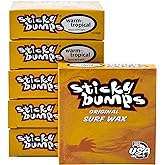 Sticky Bumps Warm/Tropical Surf Wax | Long-Lasting Surfboard Wax | Great Bump Building for Surfing | Non-Toxic, Nature-Safe | Warm Water Surf Wax for Temps 69&deg;F/20&deg;C and Above