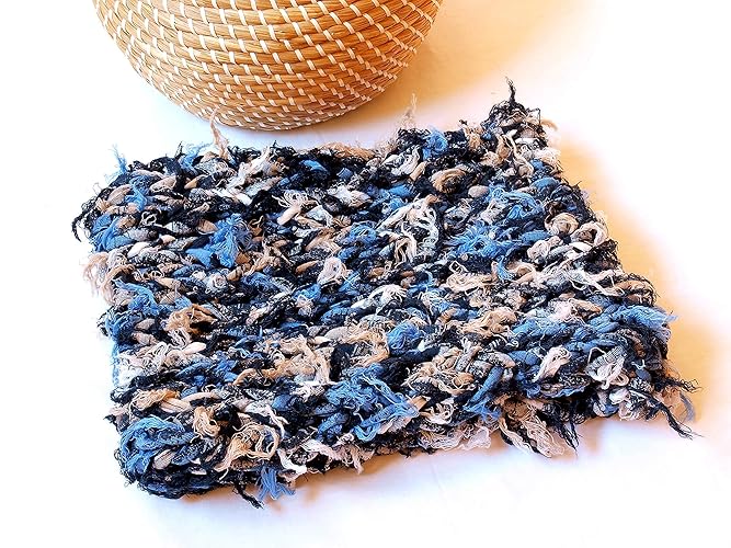 Bufanda tubular unisex de tela 100% algodón reciclada hecha a mano: Amazon.es: Handmade