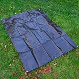Cost Wise Waterproof Tarpaulin 240gsm Ground Sheet 1m x 1m Black Silver view 7