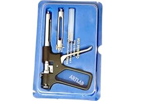 ARTLAB German Stainless Dental Syringe intraligamental 1.8ml anesthetic Power Syringe Dental Instrument Anesthesia Dental Syringe-Gun Type (Black HANDL FIG2)