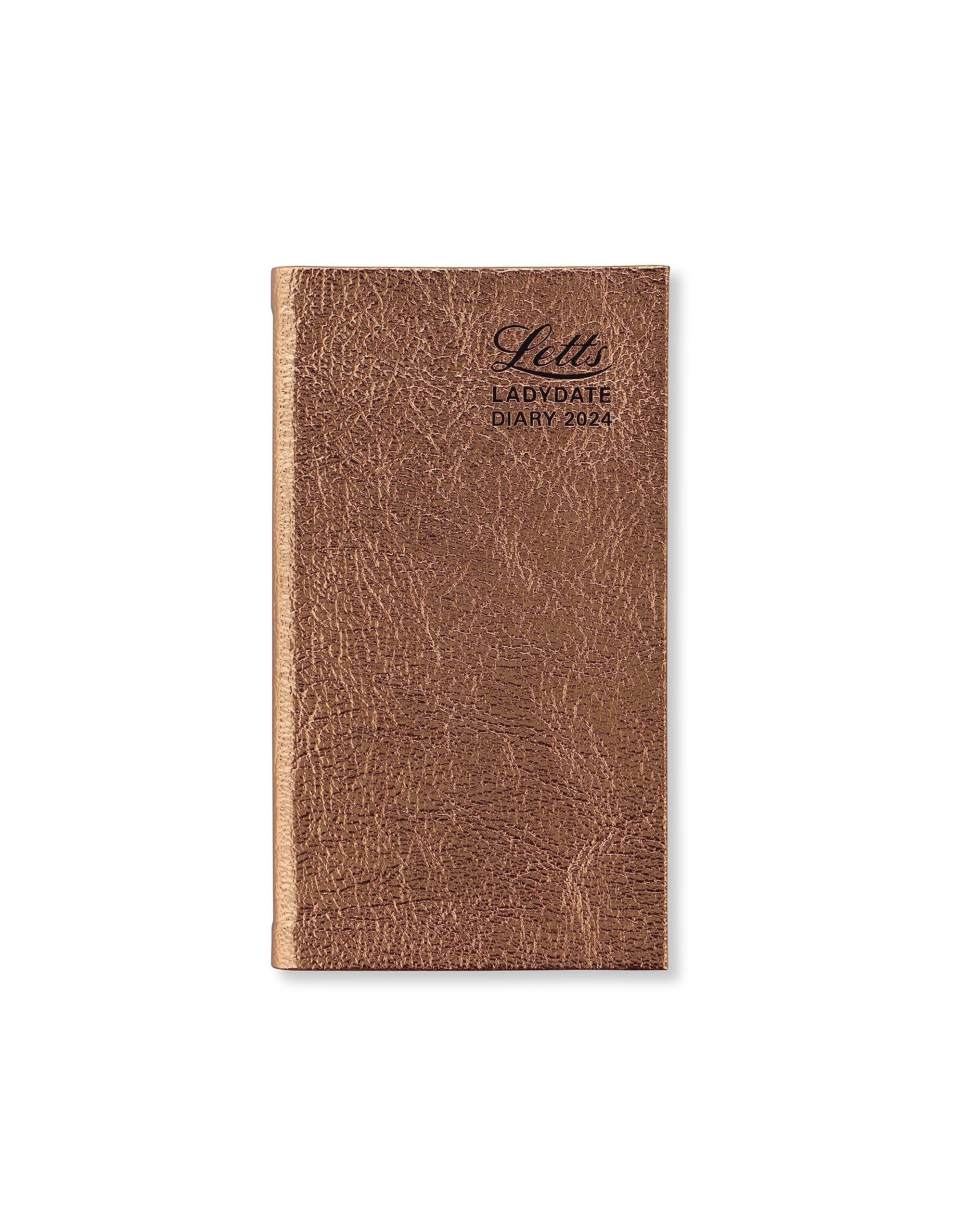 Letts Ladydate Rose Gold 2024 diary - Slim week to view