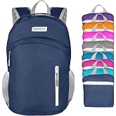 Waterproof Foldable Hiking Backpack, Lightweight Beach Bag DarkBlue | Dry Storage Lightweight Daypack 30L Outdoor Backpack for Beach Men Women