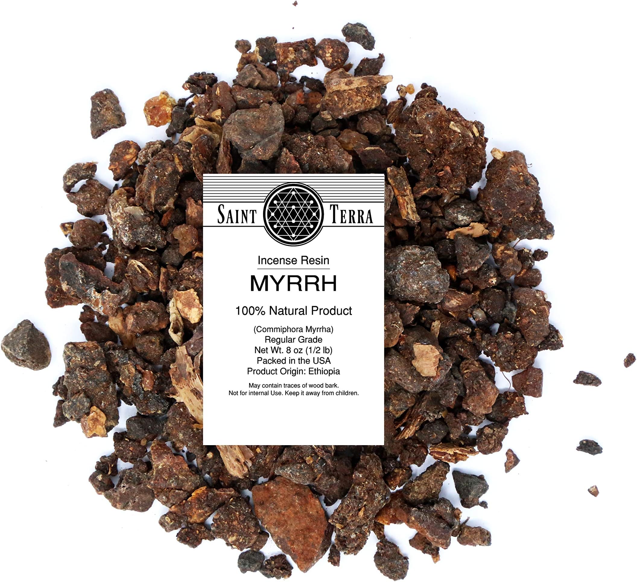 Saint Terra - Myrrh Incense Resin, 8 Ounces
