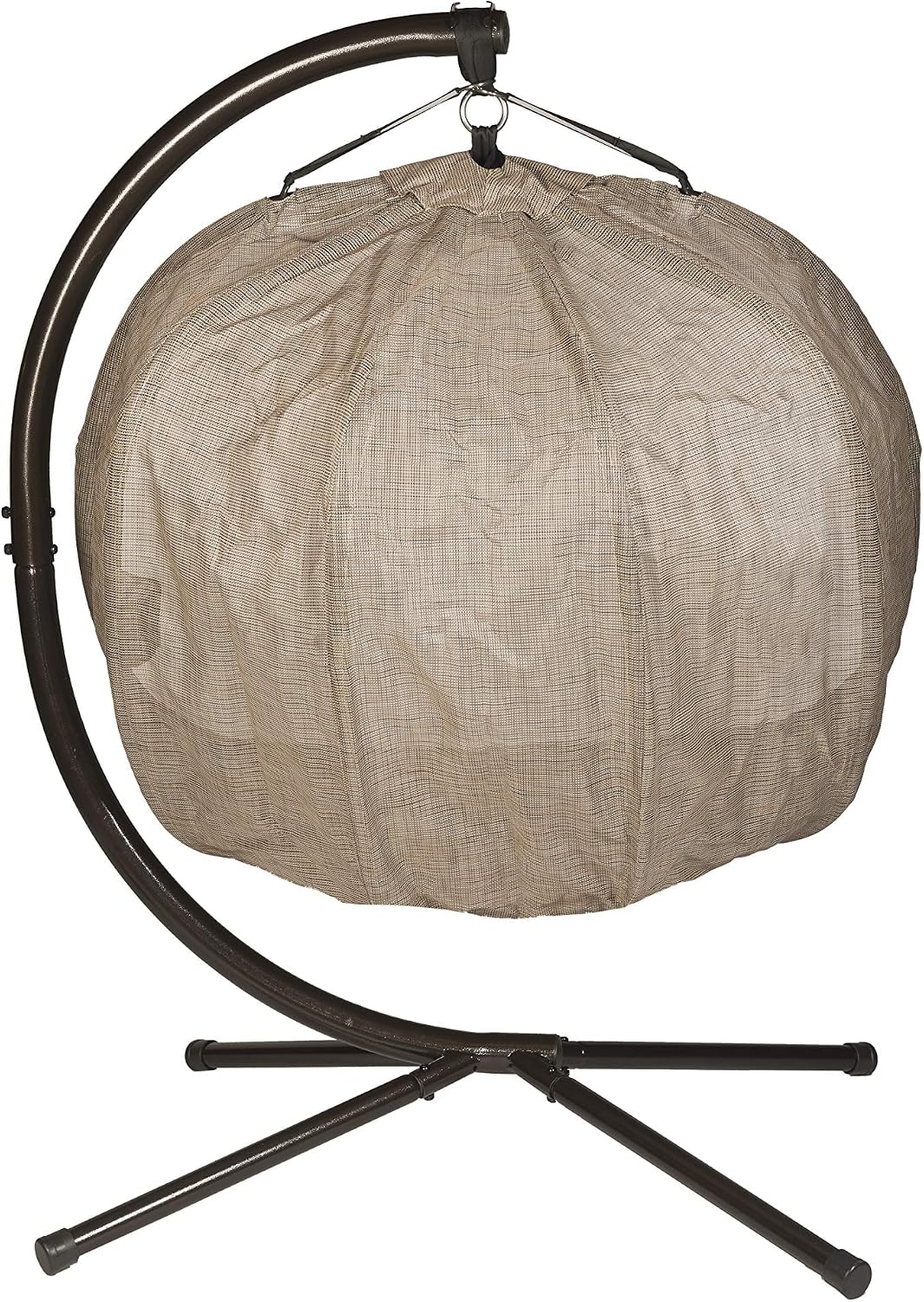 Flower House Hanging Pumpkin Loveseat Chair with Stand
