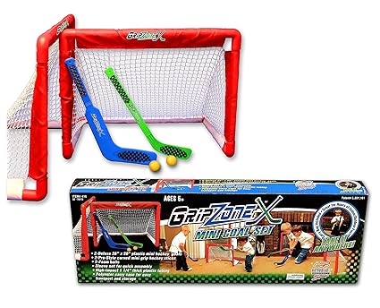 Fun Gripper Grip Zone Mini Hockey Goal Set 2 Nets And 2 Sticks By Saturnian I