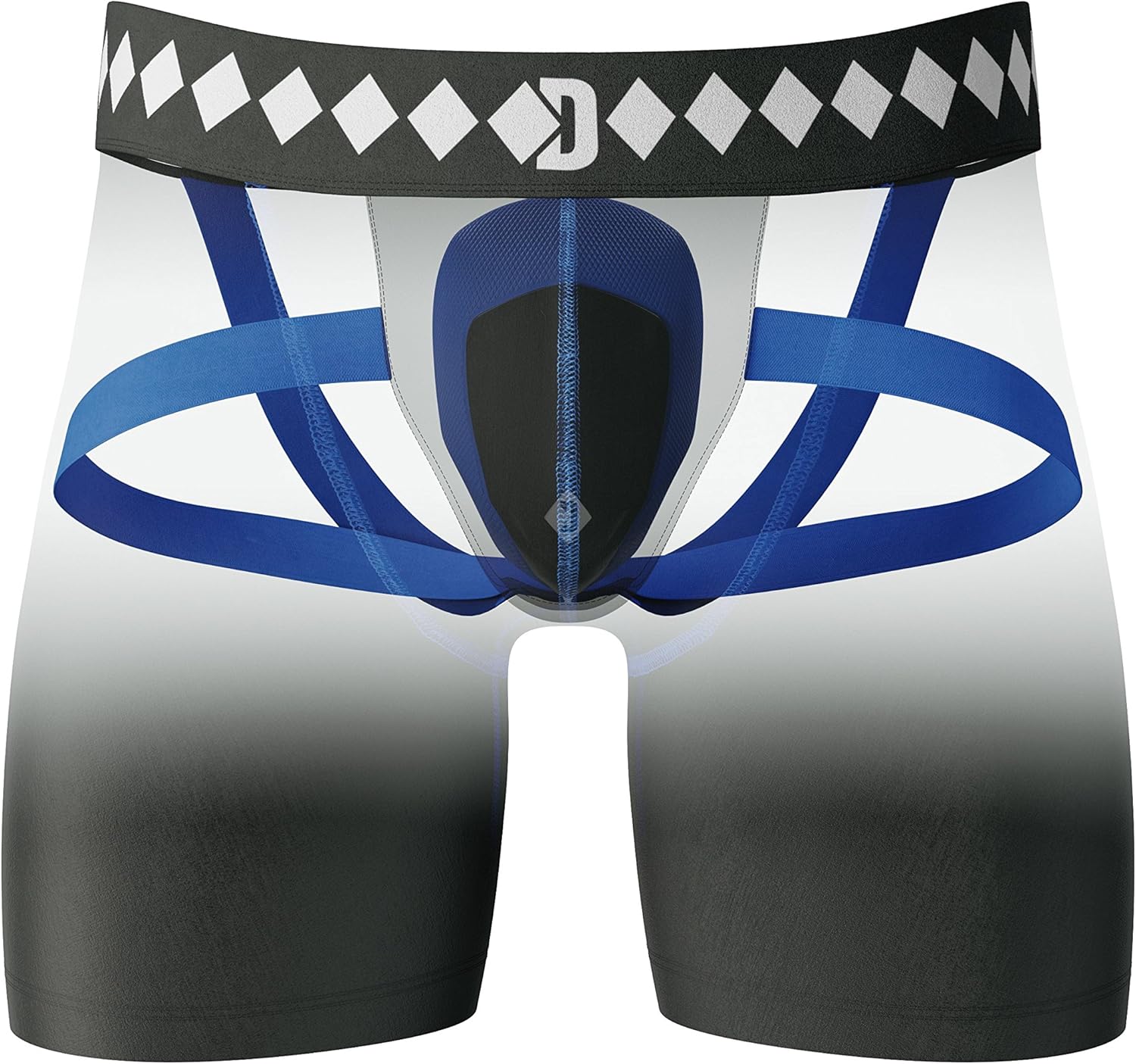 Diamond MMA Athletic Cup Groin Protector & Compression Shorts System with Built-in Jock Strap : Clothing