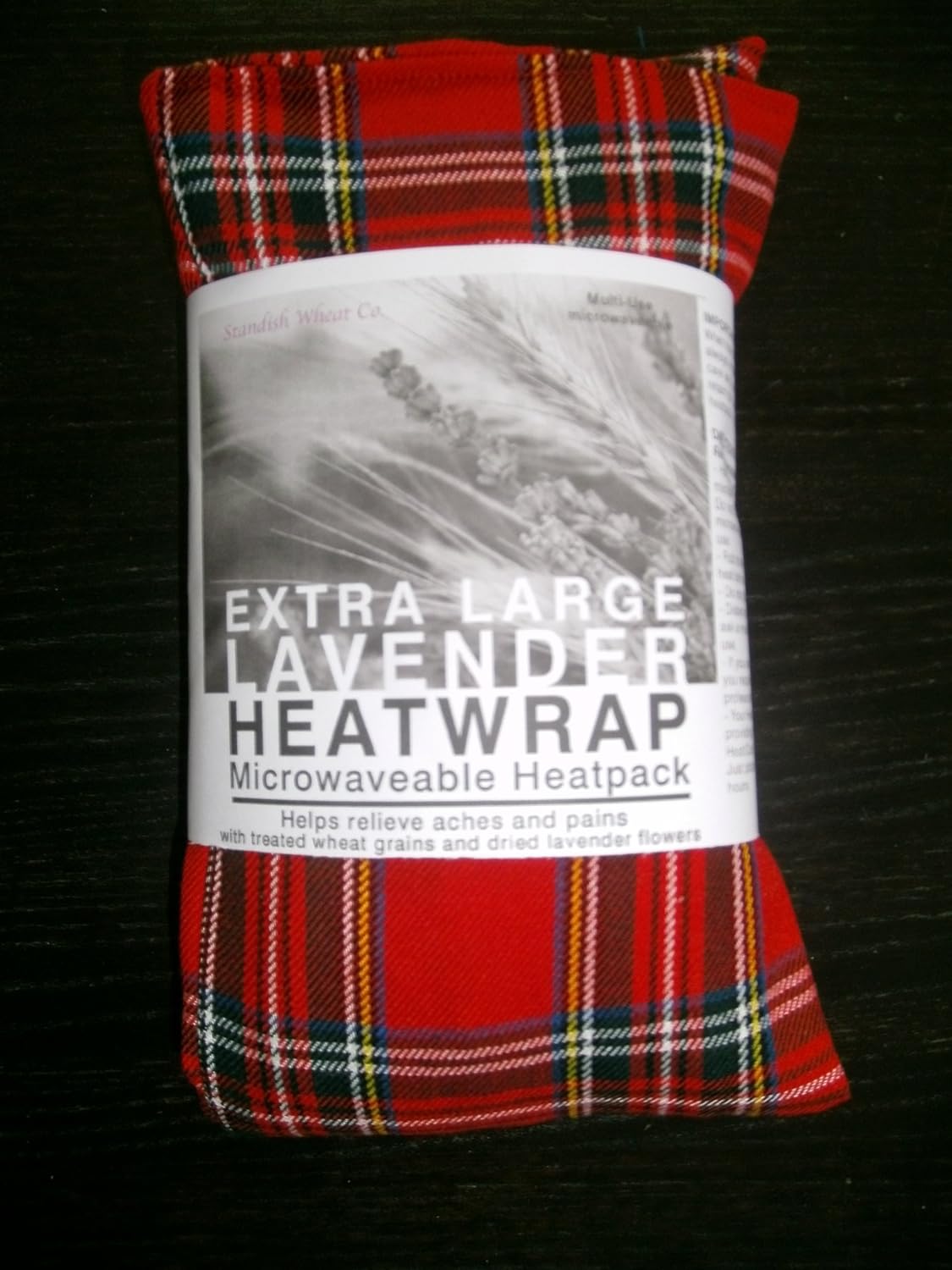 Forro Polar de microondas Bolsa de Trigo con Lavanda - Rojo Tartan ...