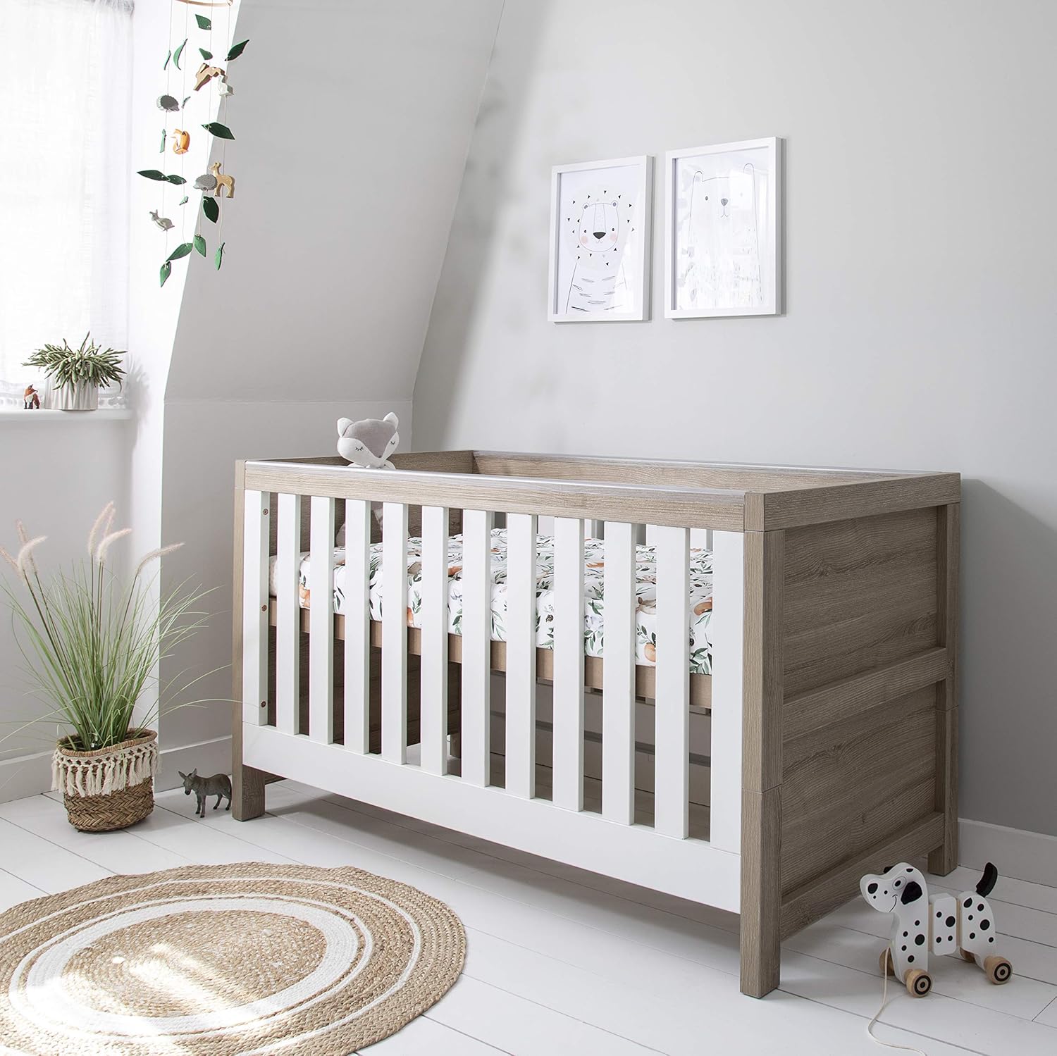 light oak cot bed