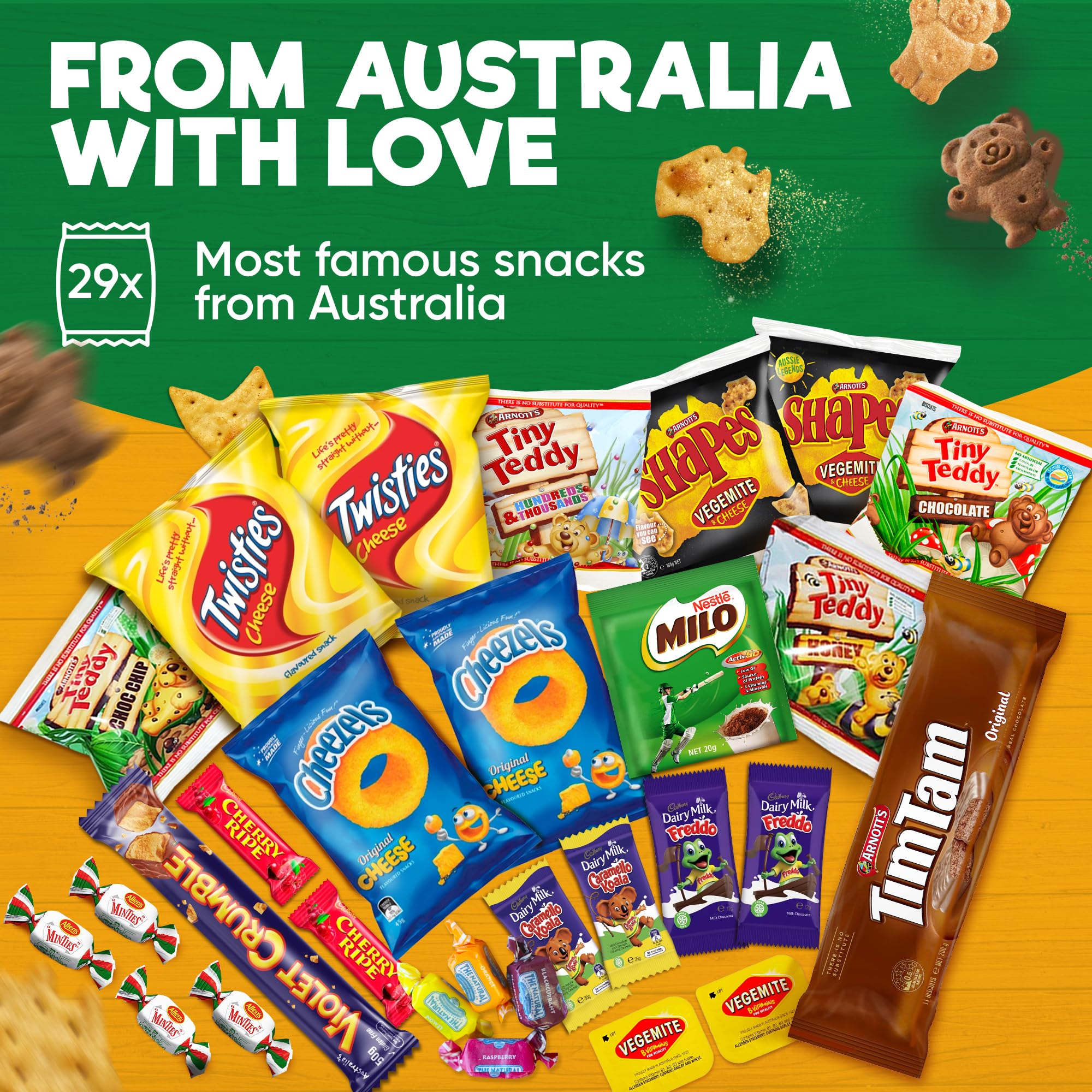 Mua Australian Snack Gift Box Mega 29 Pack, Best Aussie Candy and Food ...