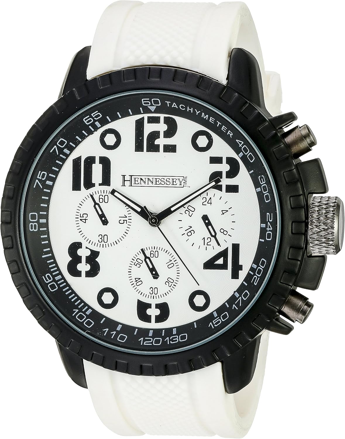Hennessey Time Men's MR4014 Analog Display Analog Quartz White Watch Amazon.ca Watches
