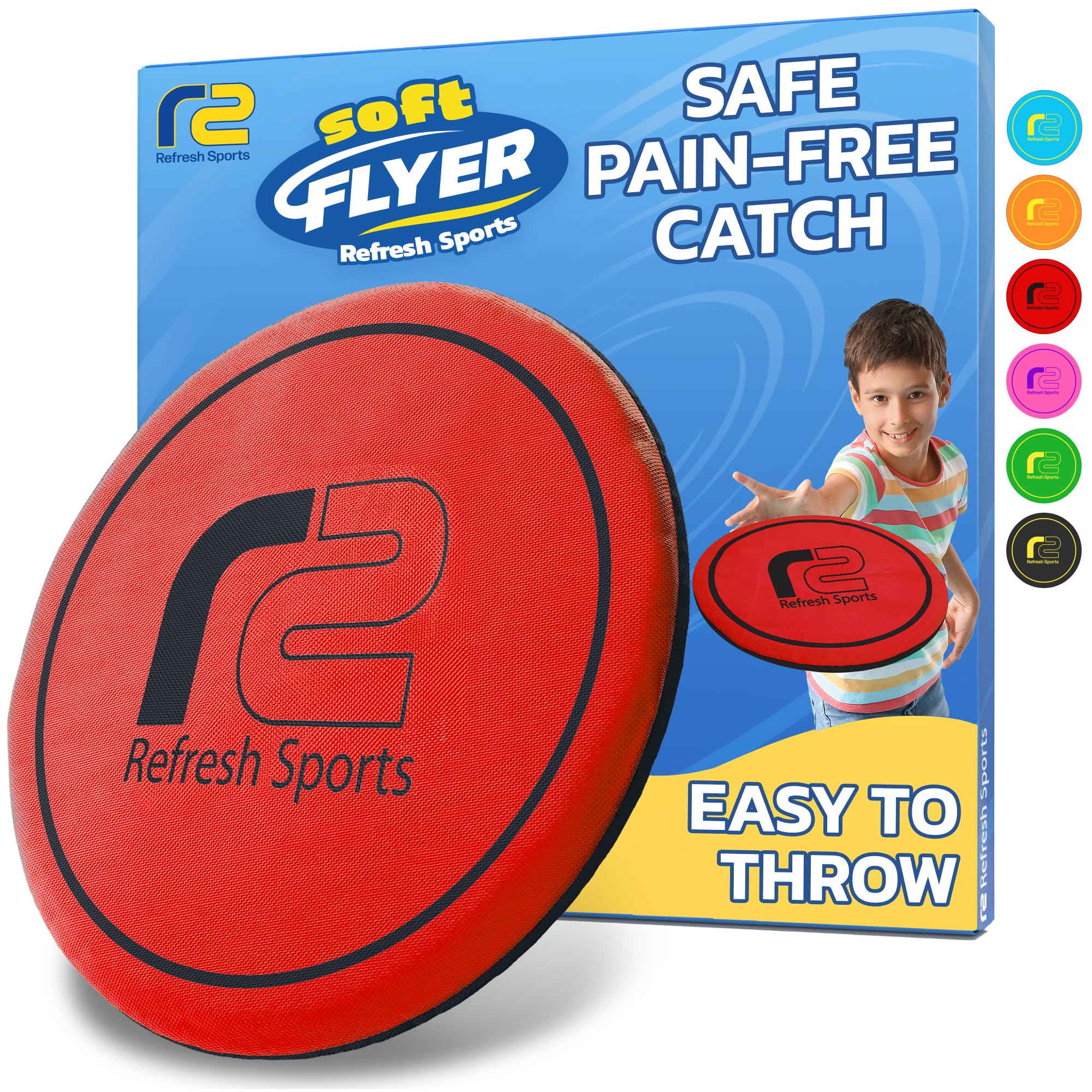 Photo 1 of Soft Flying Disc for Kids: Beach Soft Disc - Durable Design Floats On Water - Beach Toys, Pool Toys & Game for Adults Outdoor Fun Camping Games - Boy Gifts & Girls Ages 5 6 7 8 9 10 11 12 13 +