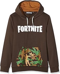 Fortnite 2200005071 Sudadera con Capucha, Marrón (Marrón C19), 12A para Niños 