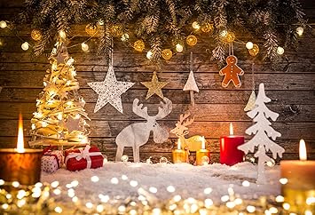 Immagini Natalizie Per Sfondo.Katehome Photostudios Fotografia Di Natale Sfondo 3x2m Retro Parete Di Legno Sfondo Glitter Light Per Studio Fotografico Fondali Amazon It Elettronica
