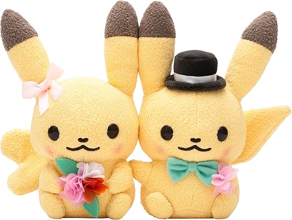 Amazon ポケモンセンターオリジナル ピカチュウペアぬいぐるみ Pokemon Little Tales Flower Wagon ぬいぐるみ おもちゃ