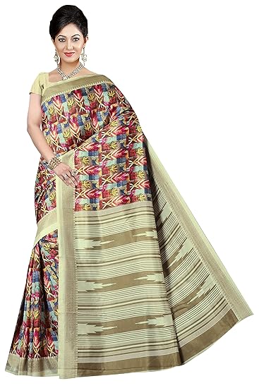 Winza Designer Womens Malgudi Silk Saree With Blouse (MLGDS-10001)