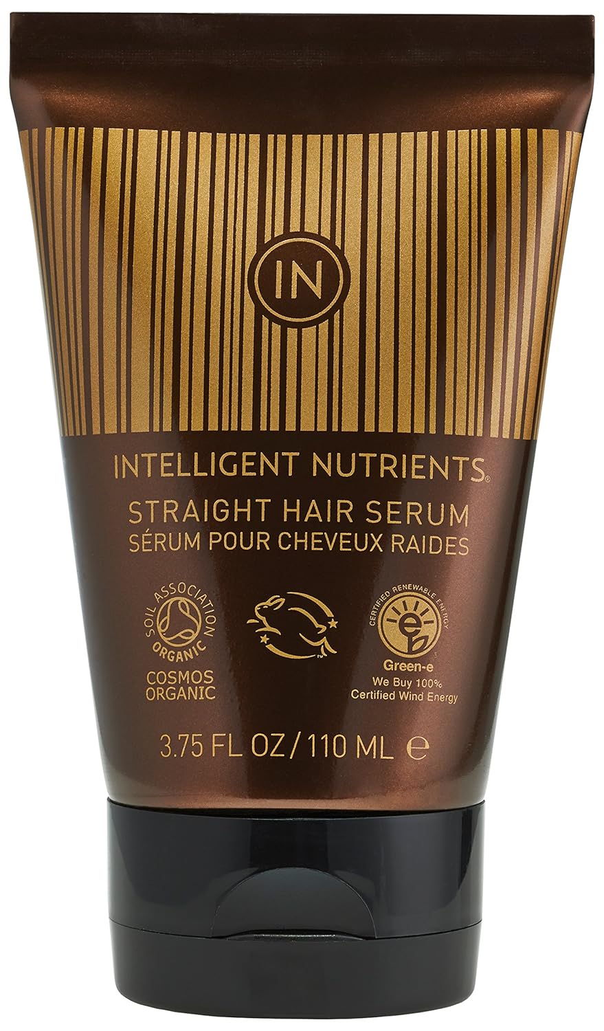 Intelligent Nutrients Straight Hair Serum - Certified Organic Leave-In Hair Serum with Light to Medium Hold (3.75 oz)