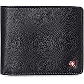 Alpine Swiss Mens Wallet for Men | RFID Protected Leather Mens Wallet | Spencer Bifold with Divided Bill Section | Gift Box | 2 ID Windows | 14 Card & Storage Pockets for Organization