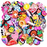 Random Different Focal Bead for Pens Bulk 50PCS Silicone Focals Bead Mixed Cute DIY Craft Loose Bead for Pen/Bracelet/Keychain/Necklace DIY Lover Gifts Party Favors
