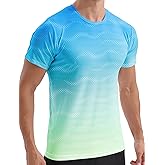 Mens Dry Fit Workout Shirts Quick Dry Performance Gym T Shirts for Men Athletic Running Training Top Tee Moisture Wicking