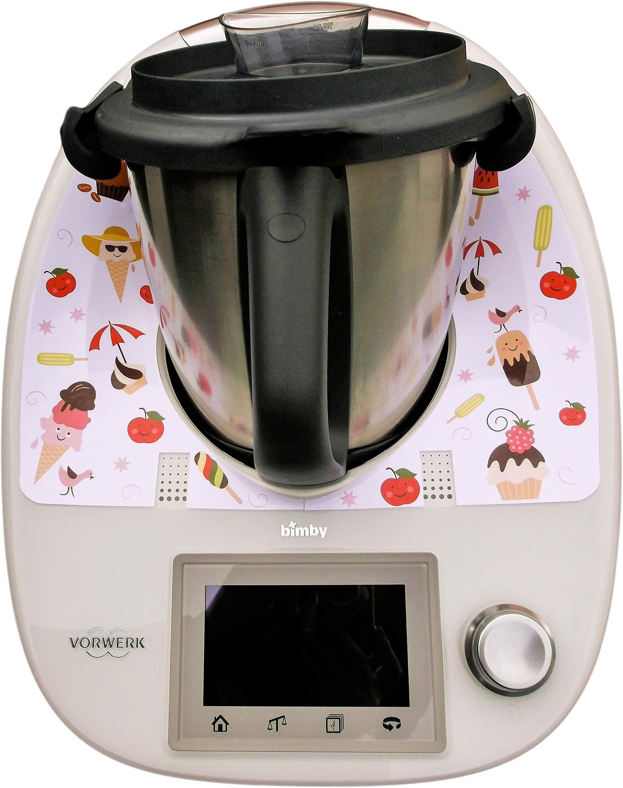 Vinyl Sticker for Vorwerk Thermomix TM5 - Gastronomy Collection - Cake and Ice-cream