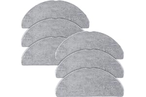 VIEWALL 6 Pack Microfiber Mop Cloths Compatible with Roborock Q7 M5 / Q7 M5+ / Q7 L5 / Q7 L5+ Robot Vacuum Cleaner, Reusable Mop Cloths Replacement Accessories(Not for Q7 / Q7 MAX / Q5 MAX)