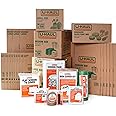 U-Haul Apartment Moving Kit - 21 Boxes, 1 Dish Packing Kit, Foam Pouches, Tape, Mattress Bag, TV Cover, and Other Assorted Packing Supplies