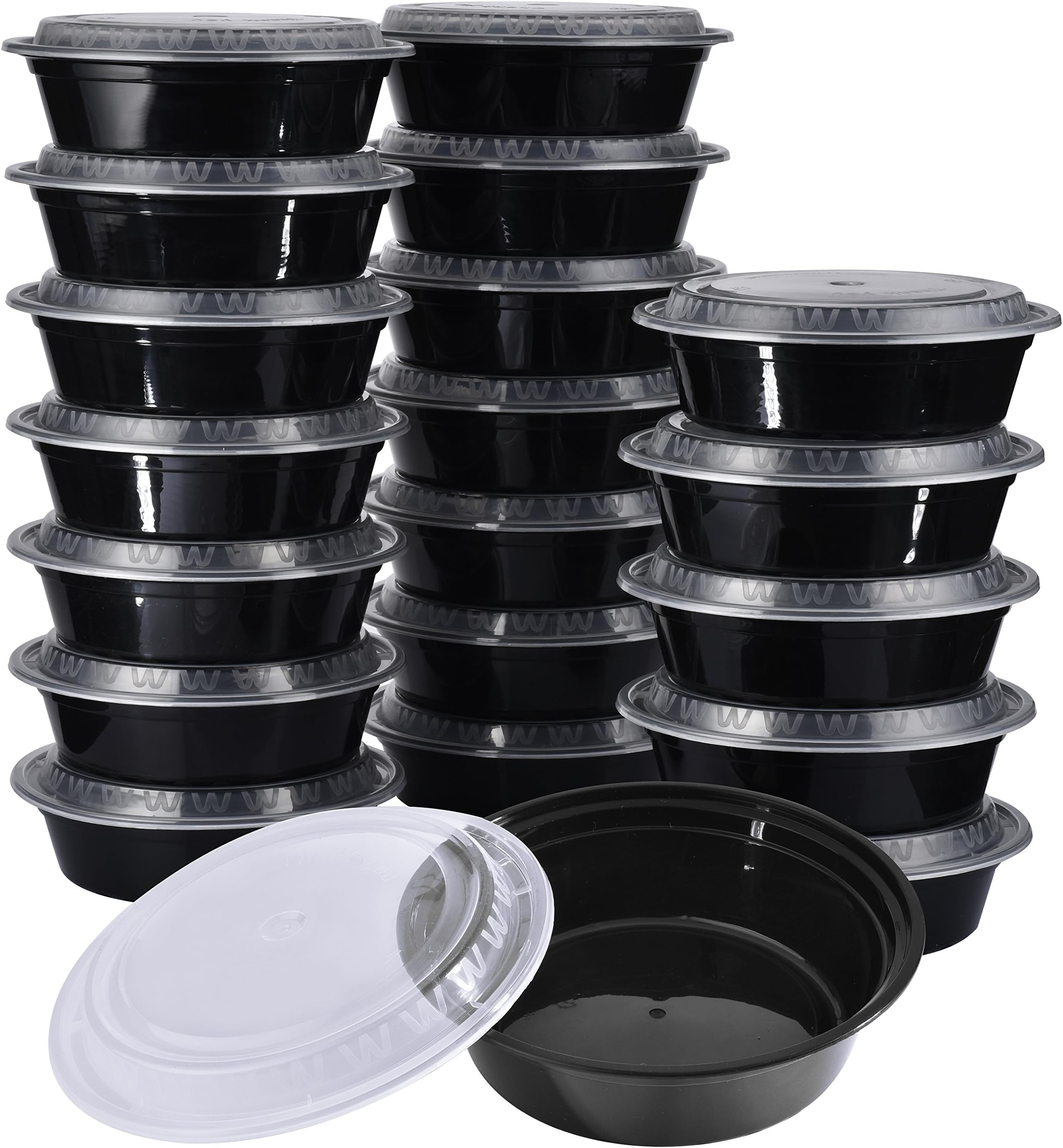 Meal Prep Containers, KICHEIF [20Pack][32oz] Reusable Food Prep Containers, Food Storage Containers with Lids, Meal Prep Bowls, Bento Box - BPA Free, Stackable/Microwave/Dishwasher/Freezer Safe