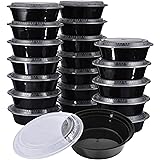 Meal Prep Containers, KICHEIF [20Pack][32oz] Reusable Food Prep Containers, Food Storage Containers with Lids, Meal Prep Bowls, Bento Box - BPA Free, Stackable/Microwave/Dishwasher/Freezer Safe