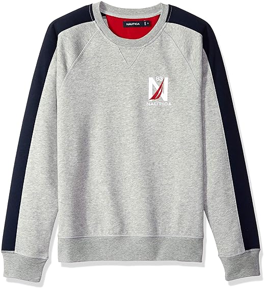 color block crew sweatshirt