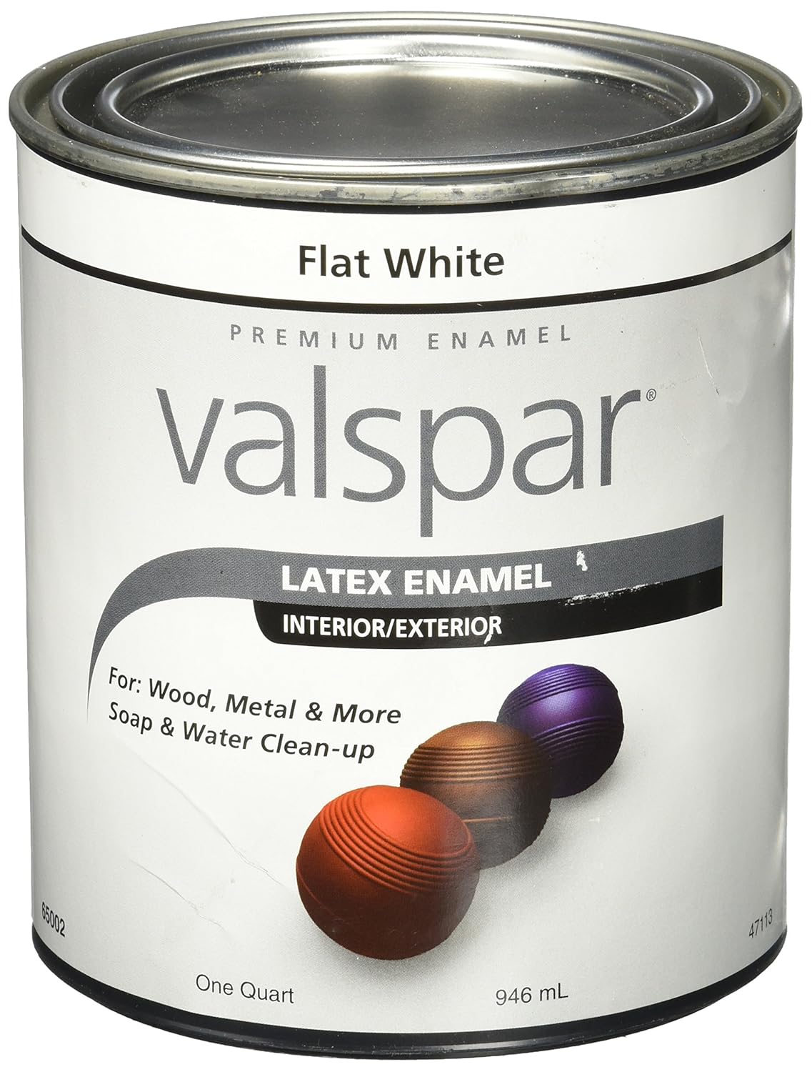 Valspar 65002 Acrylic Latex Paint, Quart, White Amazon.in Home & Kitchen