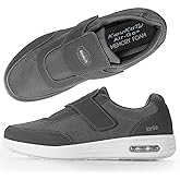 KWUKOTY Men's Wide Diabetic Shoes with Air Cushion | Relax Series, Comfort for Swollen Feet, Bunions, Edema | Size 7.5-12.5 Wide