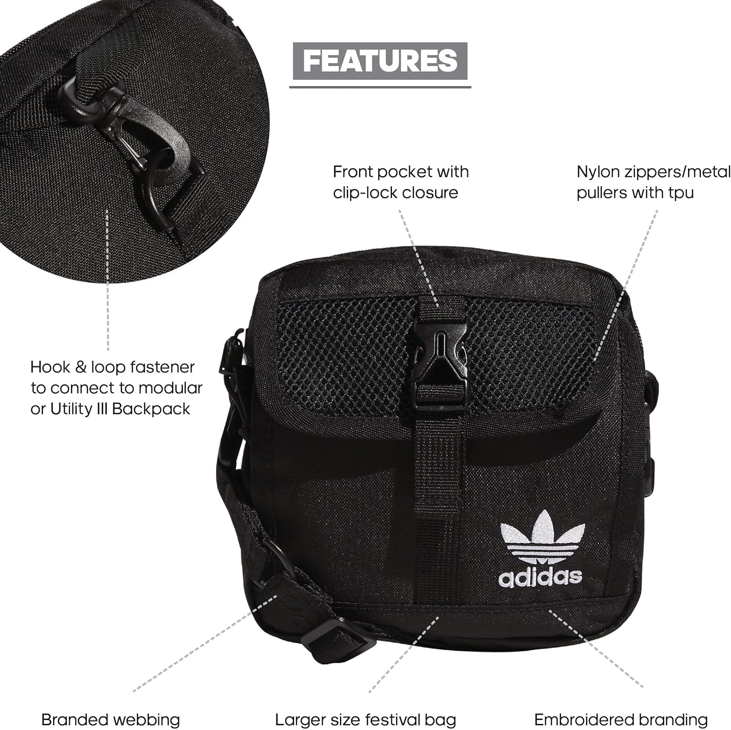 adidas originals festival crossbody bag