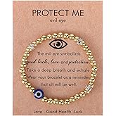 DATOA Simple Evil Eye Charm Bracelet for Women Men Trendy Inspirational Bracelet Good Luck Friendship Jewelry