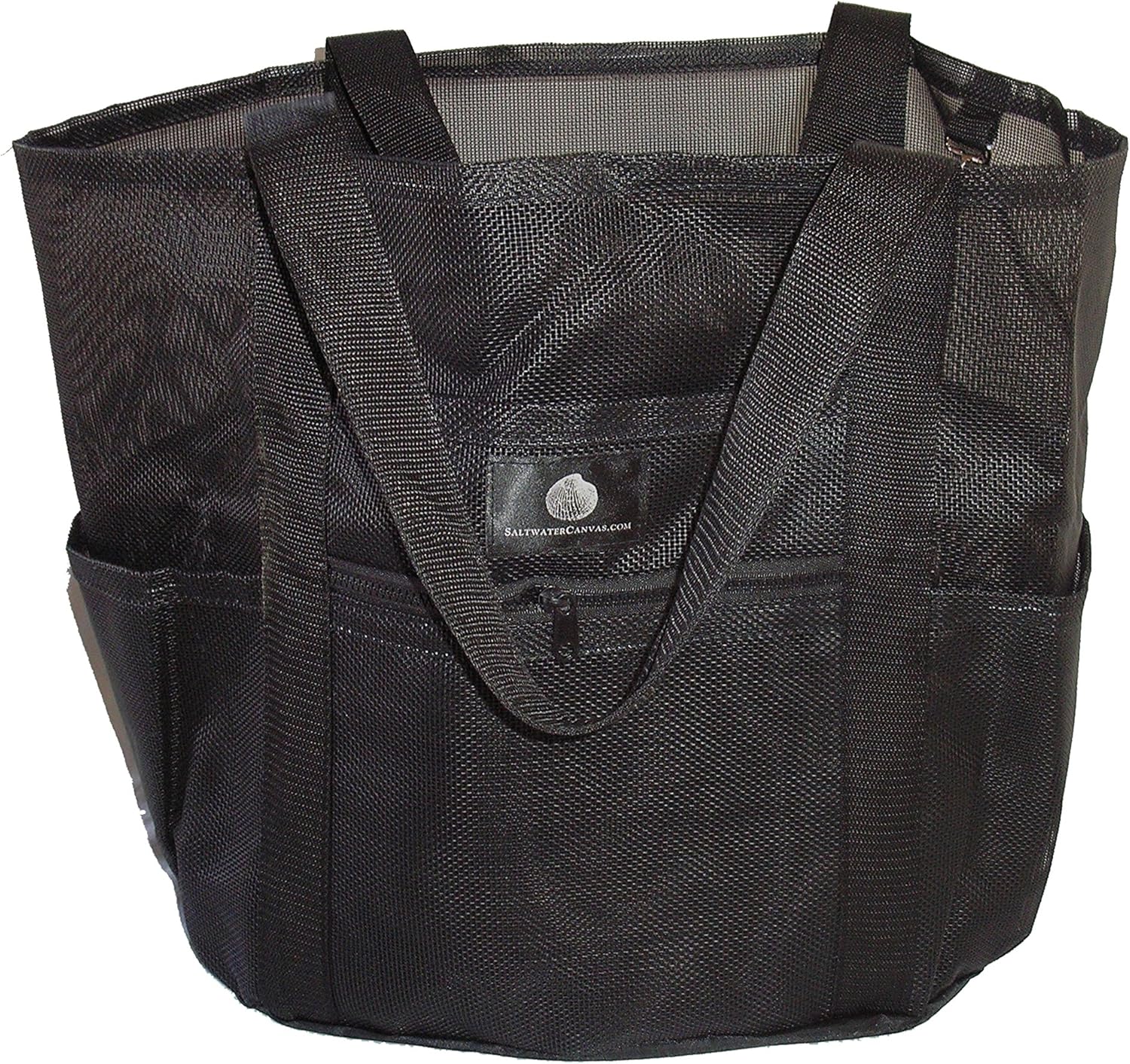 saltwater canvas mesh whale bag