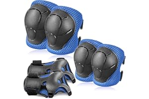 BOSONER Kids/Youth Knee Pad Elbow Pads Guards Protective Gear Set for Roller Skates Cycling BMX Bike Skateboard Inline Skatin
