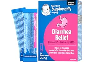 Gerber Supplements for Baby Diarrhea Relief, 0-3 Yrs, Baby Diarrhea Relief, Acute Infectious Diarrhea & Antibiotic-associated