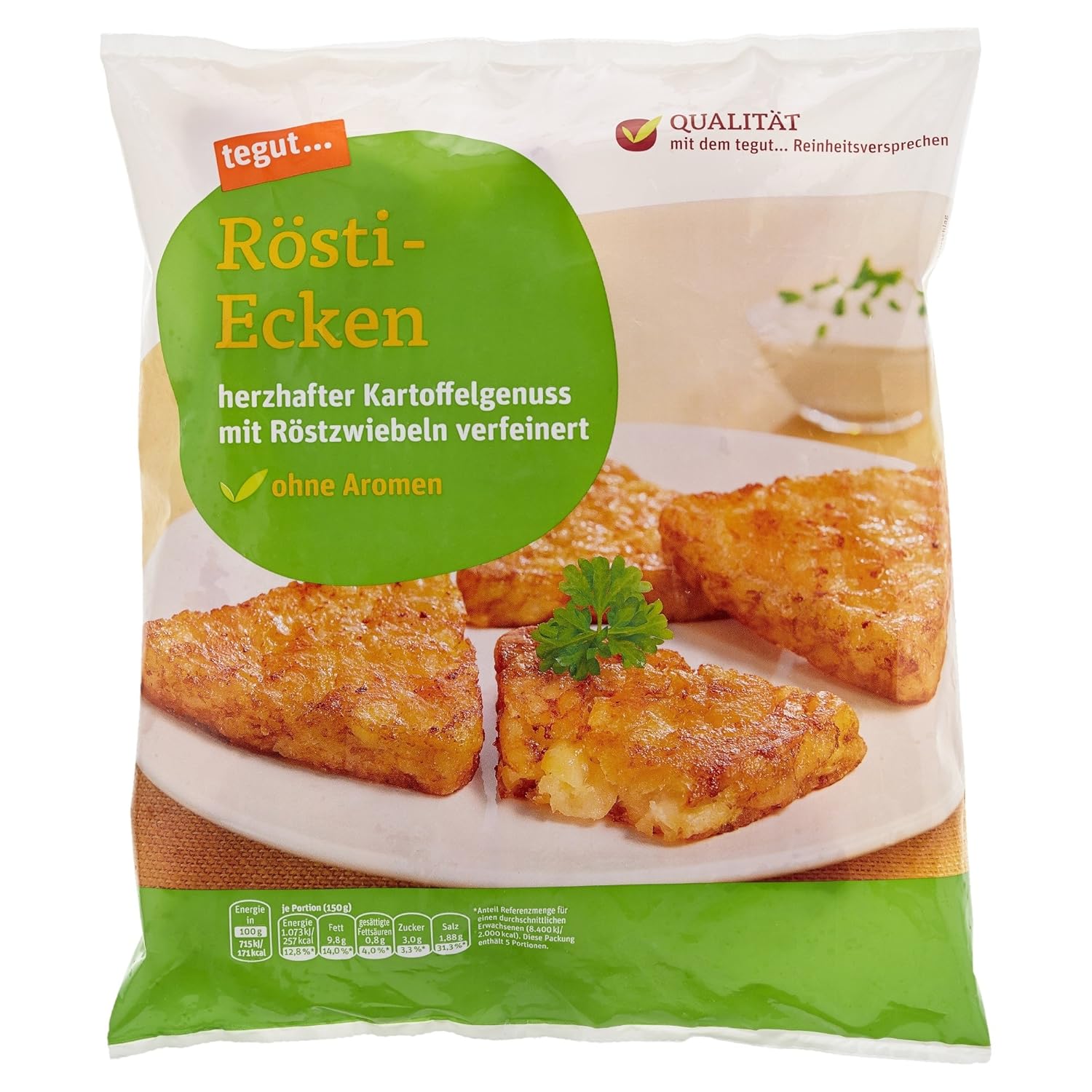 Tegut Rösti-Ecken, 750 g (Tiefgefroren): Amazon.de: Lebensmittel & Getränke