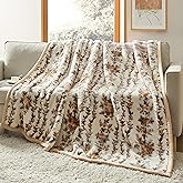 Nestl Korean Mink Blanket Queen Size - 9 Lbs Velvet Fleece Korean Blanket - 2 Ply Warm & Thick Winter Blanket - Wrinkle & Fade Resistant - 79 x 94 Inches (Beige)