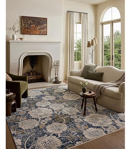 Amazon.com: Loloi Clarisse Collection CLS-05 Blue/Beige 2'-0