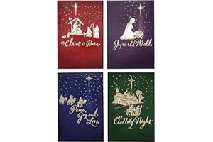 Hallmark Image Arts Religious Boxed Christmas Cards Assortment (4 Designs, 24 Christmas Cards with Envelopes)