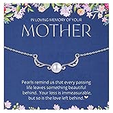 Aesnefe Loss of Mother Grief Gift, Sympathy Gift, Mom Remembrance Necklace, Mom Memorial Gifts for Daughter, Bereavement Keepsake Condolence, Mother Passed Away Gifts