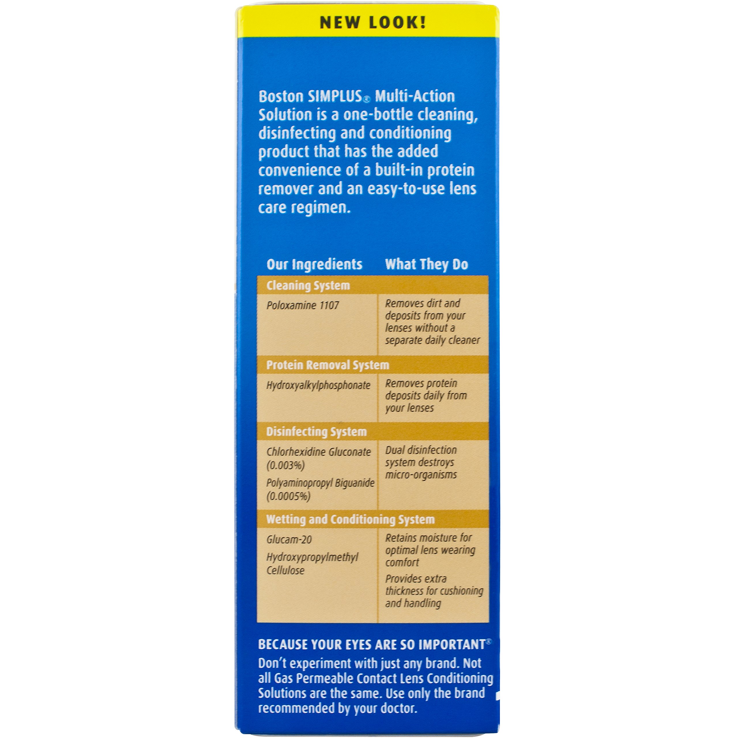 Contact Lens Solution by Boston Simplus, for Gas Permeable Contact