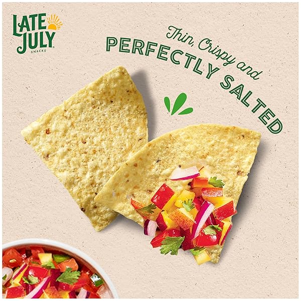 LATE JULY SEA SALT ORGANIC TORTILLA CHIPS, 14.75 OZ BAG