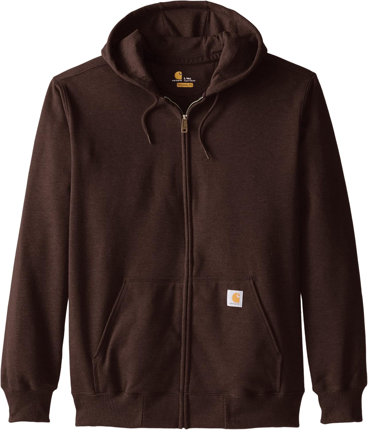 Carhartt Men's Size Rain-Defender Paxton Heavyweight Hooded Zip Front Sweatshirt-Tall: Clothing