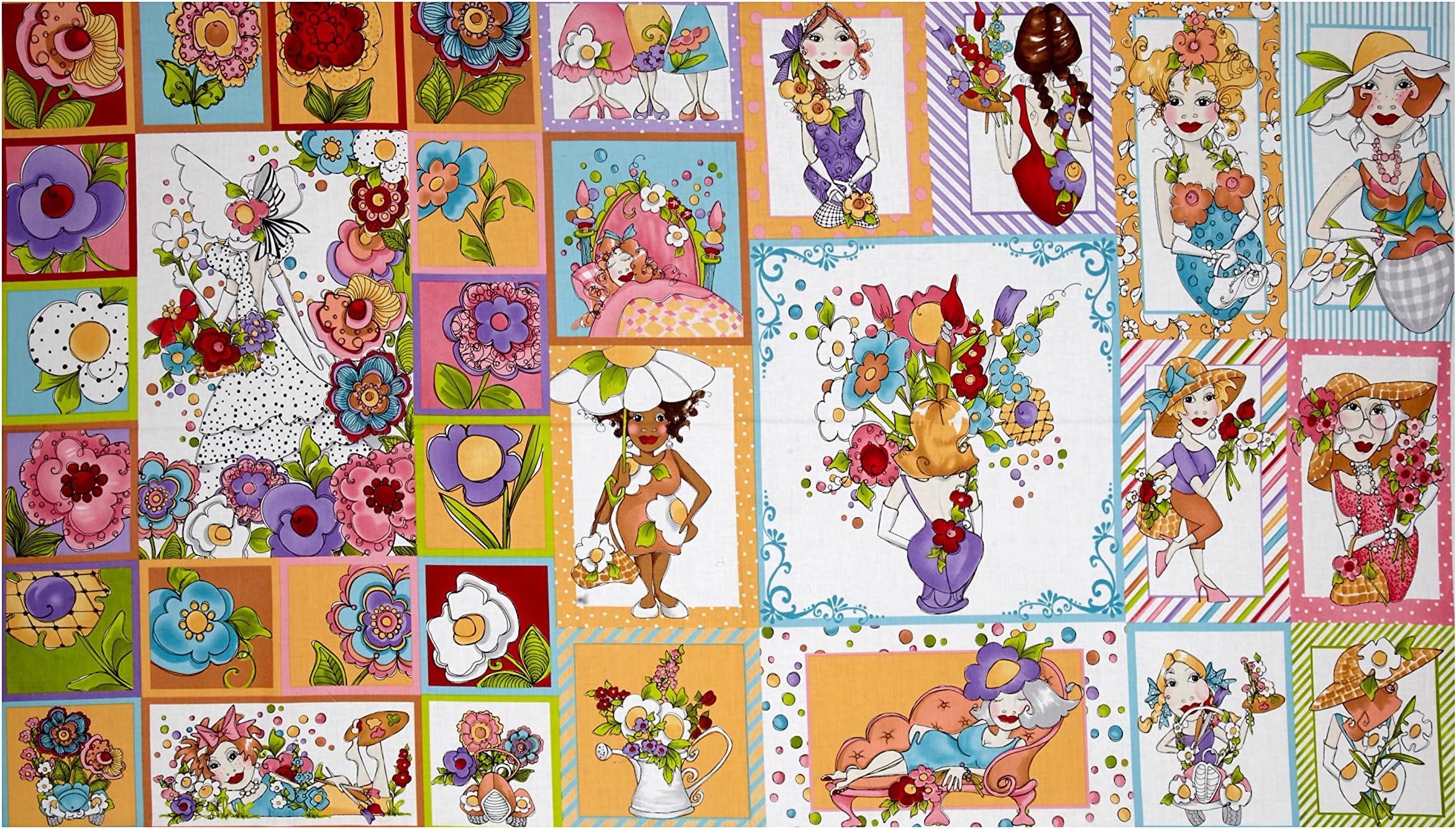 Loralie Designs Blossom 23.5 Inch Panel Multicolor