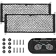 RED WOLF 2 Pcs Universal Cargo Net Pocket Elastic Mesh Netting Car Mesh Pouch for Trunk RV Boats Home Cargo Storage Mesh with