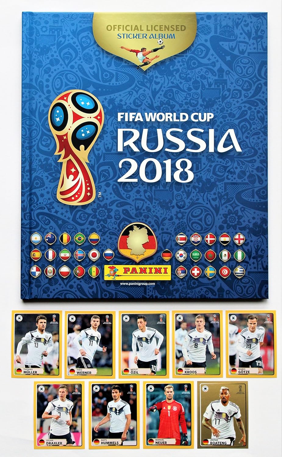 Panini WM 2018 Rusia – Álbum de Lee Hard Cover + Set Todos los 9 Pegatinas M1 – M9 mcdo nalds: Amazon.es: Juguetes y juegos